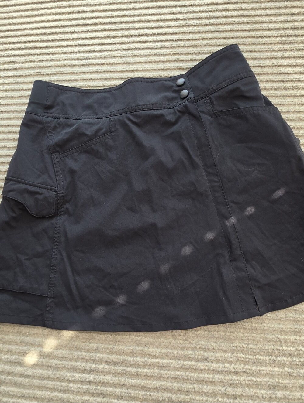Terry Metro Bicycling Full Zip Skirt Lite Size Small Athletic Luxe Lounge Black